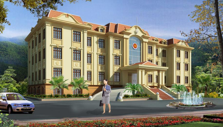 Nhà hợp khối UBND-HĐND Huyện Mường Khương